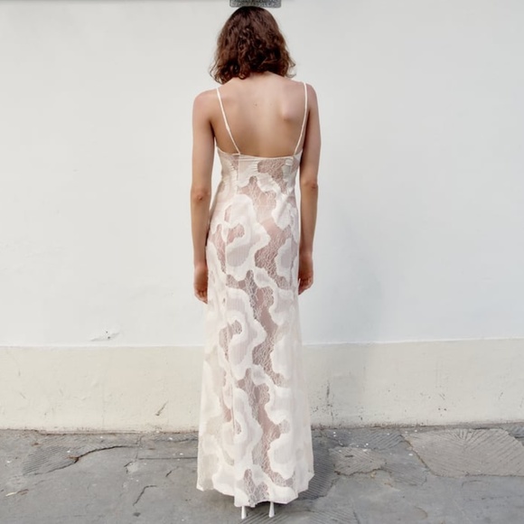 Zara LONG SLIP DRESS - Picture 5 of 17